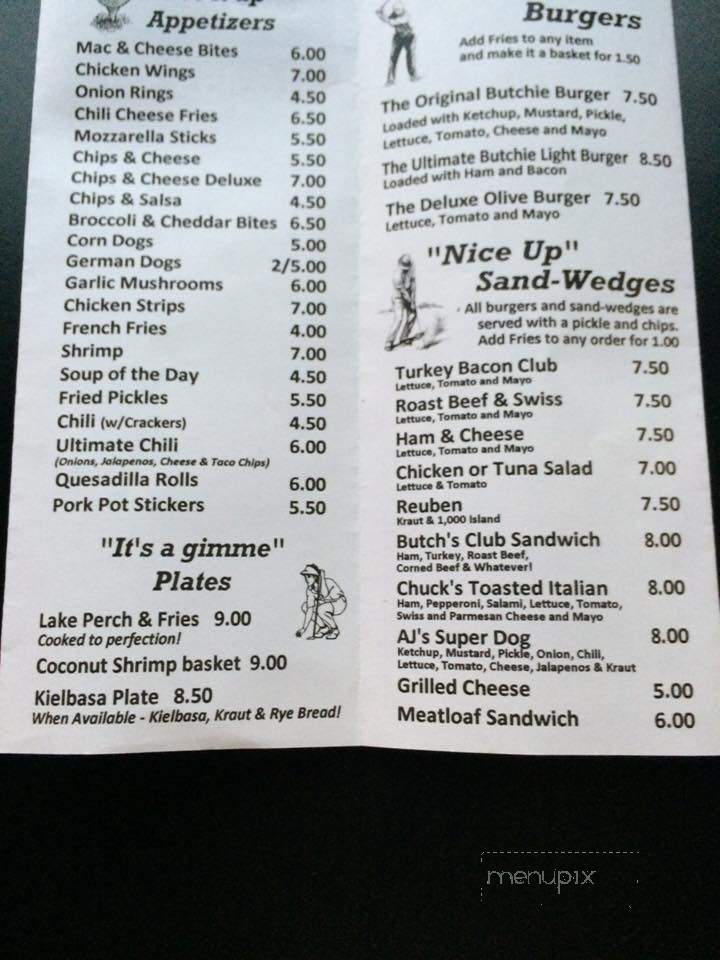 Putt-Putt's Bar - Grand Rapids, MI menu_pic