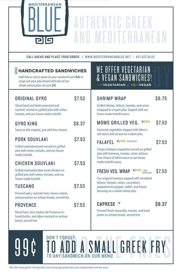 Mediterranean Blue - Orlando, FL menu_pic