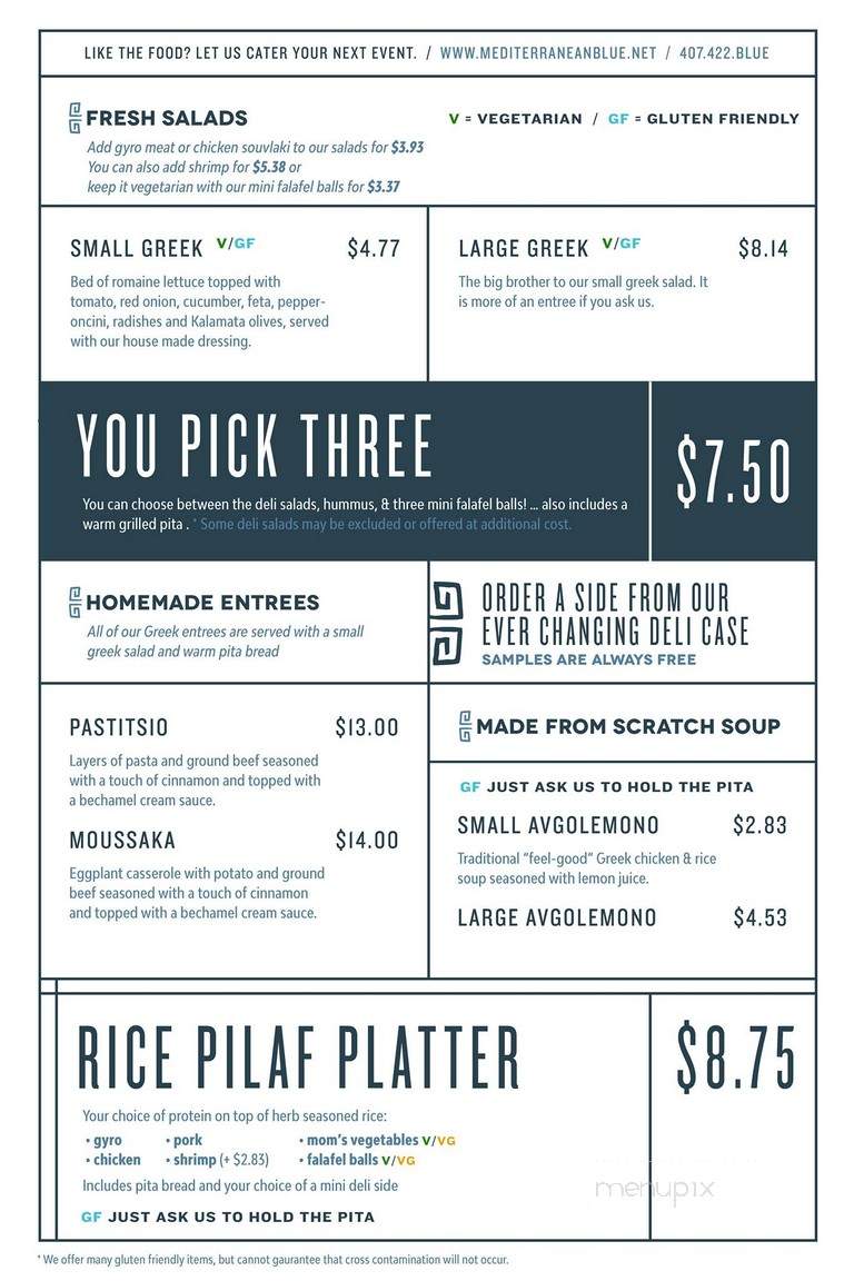 Mediterranean Blue - Orlando, FL menu_pic