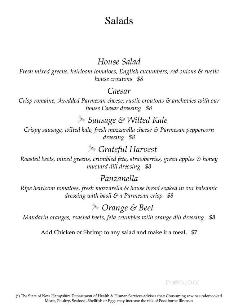 Monadnock Inn - Jaffrey, NH menu_pic