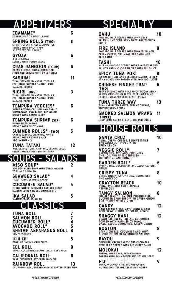 Liquid Sushi Lounge - Mobile, AL menu_pic