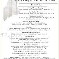 Looking Glass Restaurant - Bar Harbor, ME menu_pic