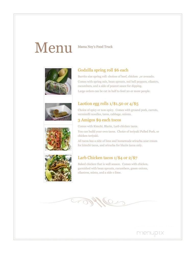 Mama D's Soulfood - Austin, TX menu_pic