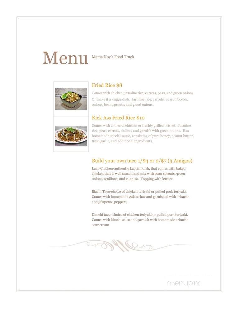 Mama D's Soulfood - Austin, TX menu_pic