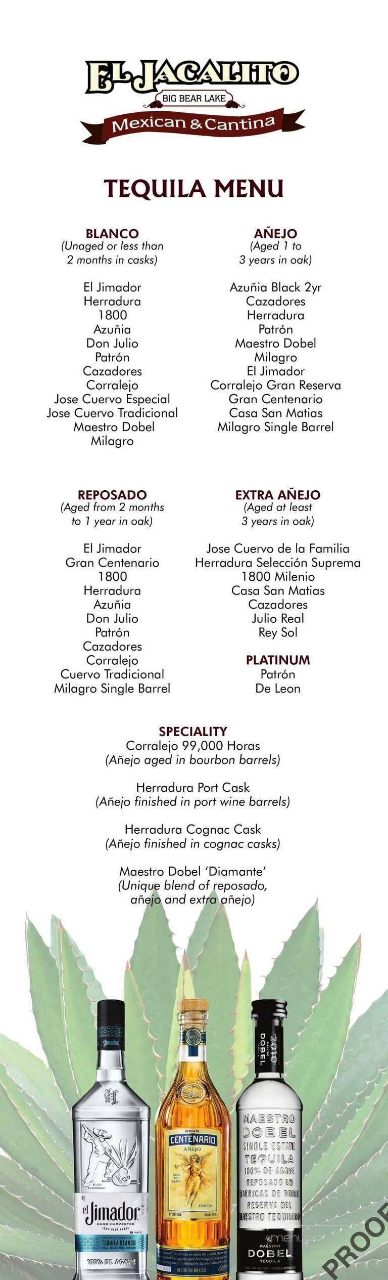 El Jacalito Mexican Food - Big Bear Lake, CA menu_pic