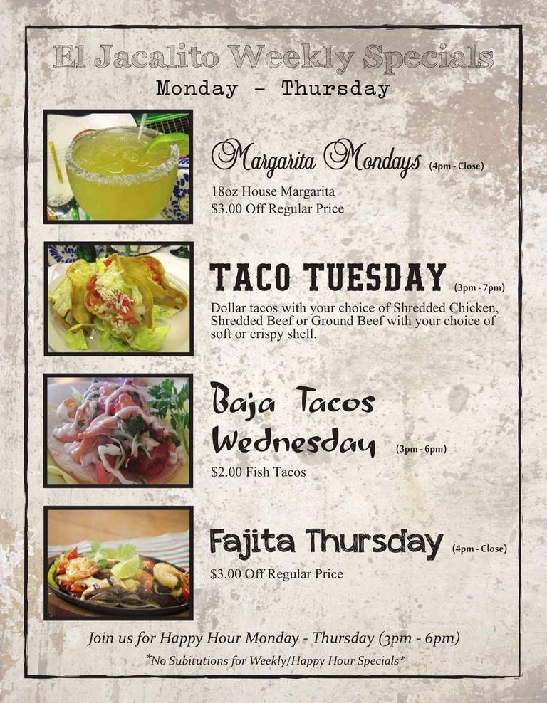 El Jacalito Mexican Food - Big Bear Lake, CA menu_pic