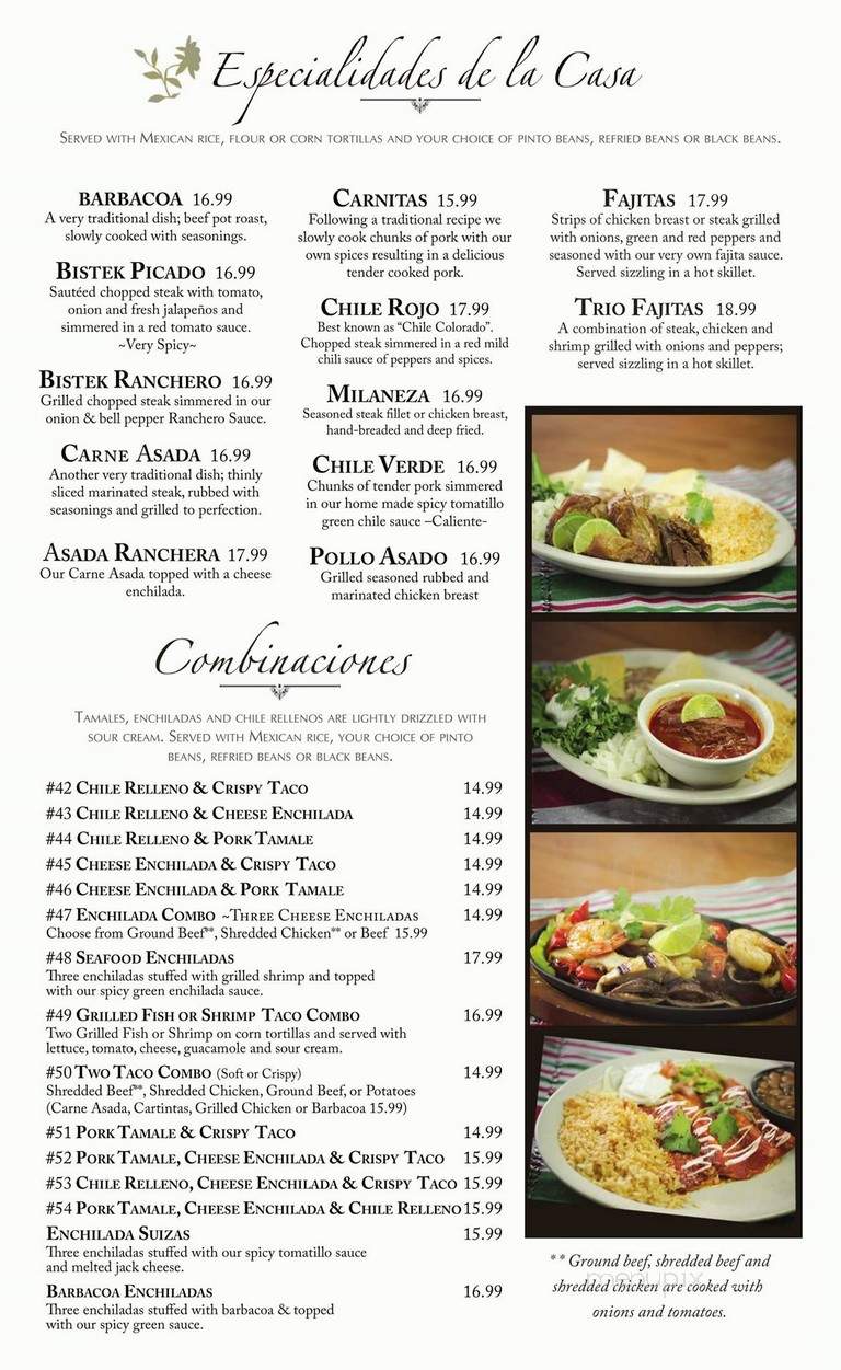 El Jacalito Mexican Food - Big Bear Lake, CA menu_pic