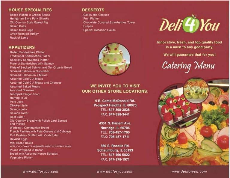 Deli Time Incorporated - Schaumburg, IL menu_pic