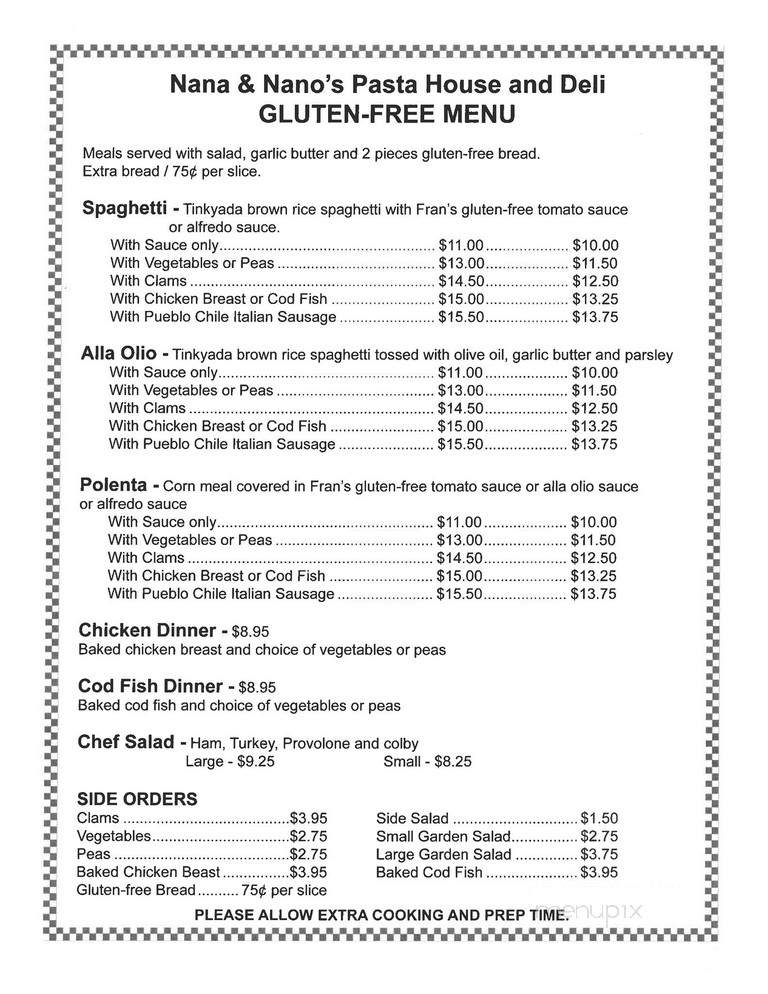 Monteleone Deli - Trinidad, CO menu_pic