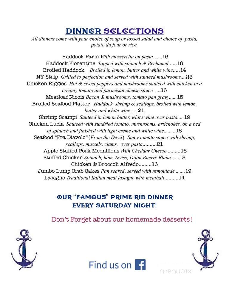 Delta Cafe - Verona, NY menu_pic