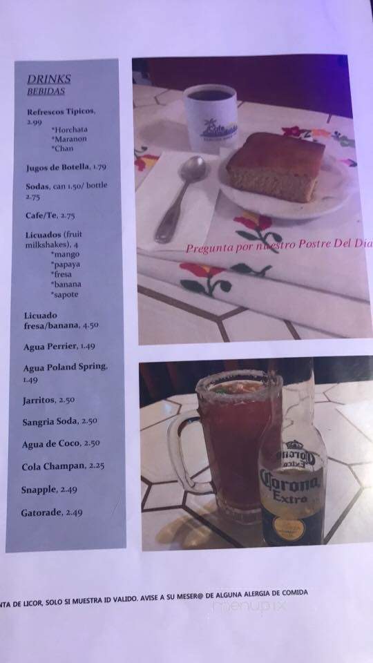 Cafe Costa Del Sol - Revere, MA menu_pic