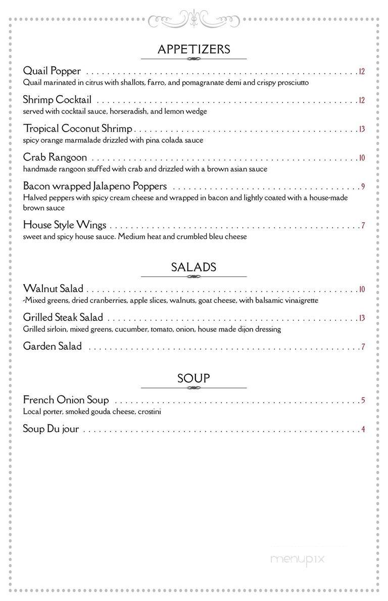 O'Briens Inn - Waverly, NY menu_pic