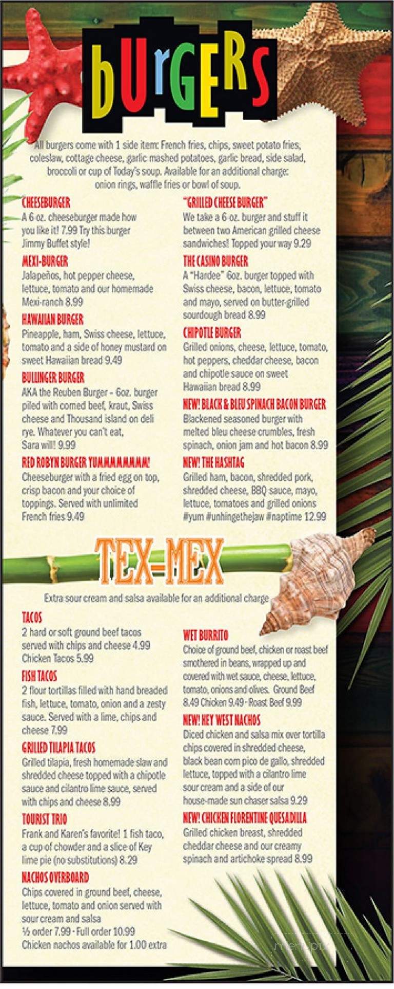 Bone Island - Jackson, MI menu_pic