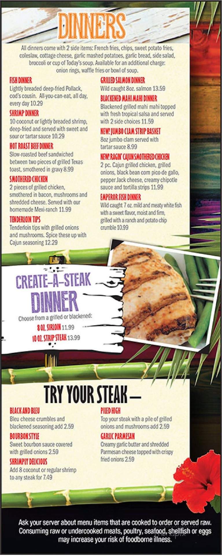 Bone Island - Jackson, MI menu_pic
