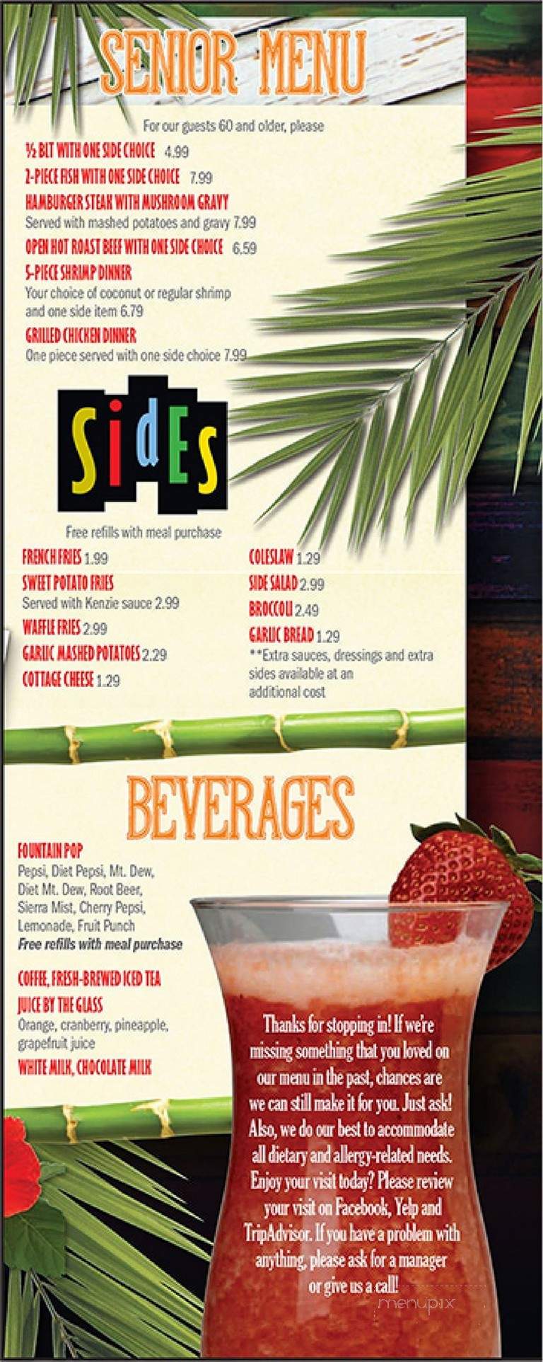 Bone Island - Jackson, MI menu_pic