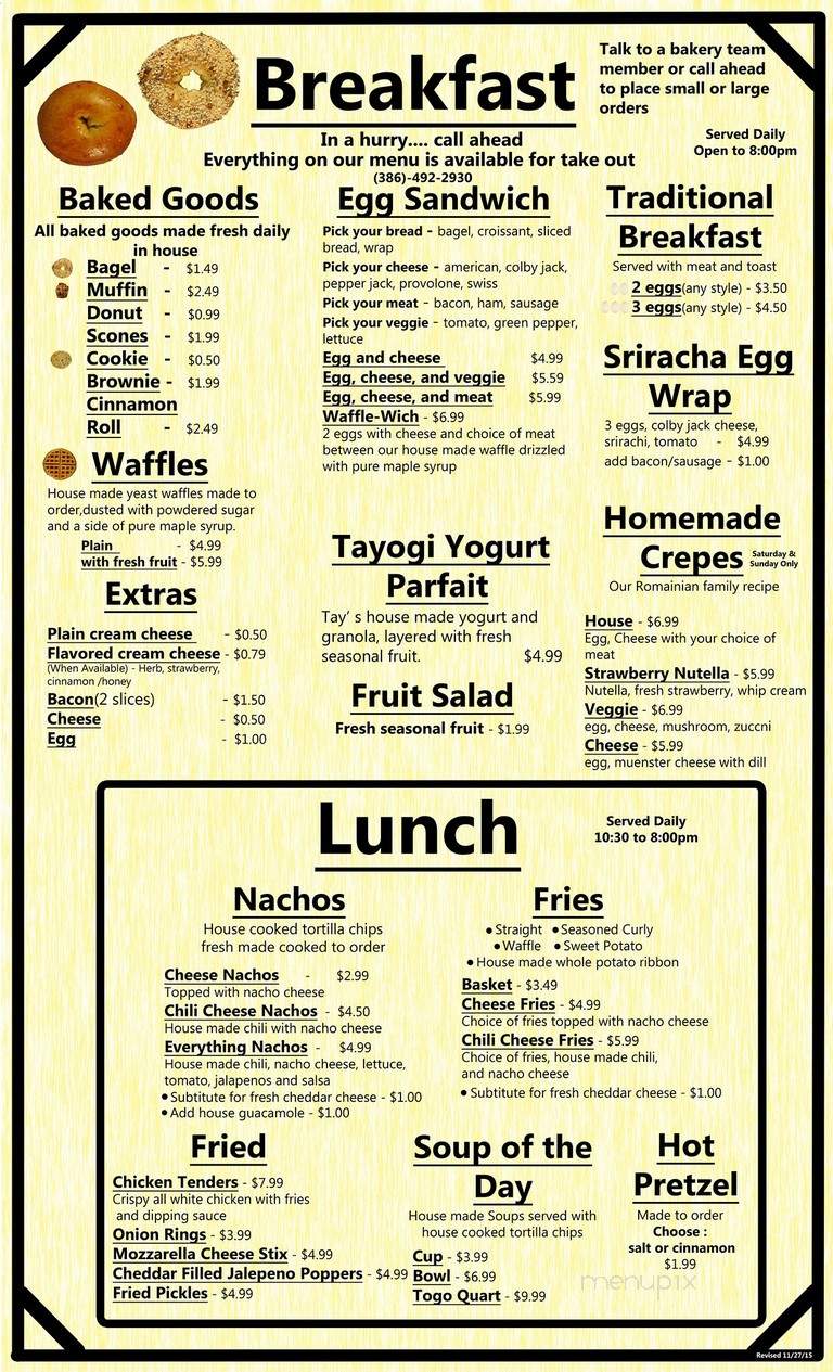 Neighbors Ice Cream Parlor - Port Orange, FL menu_pic