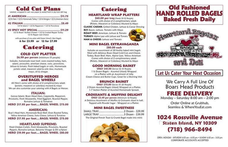 Heartland Bagels - Staten Island, NY menu_pic