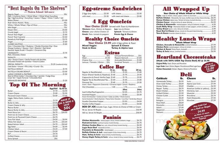 Heartland Bagels - Staten Island, NY menu_pic