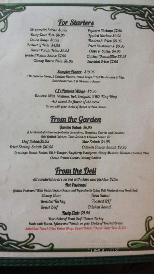 CJ's - White River Junction, VT menu_pic