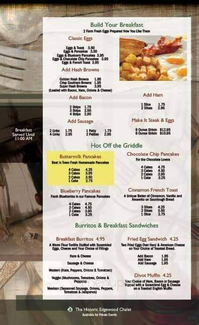 Divots at Edgewood - Fargo, ND menu_pic
