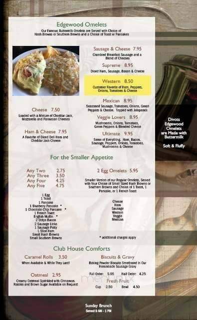 Divots at Edgewood - Fargo, ND menu_pic