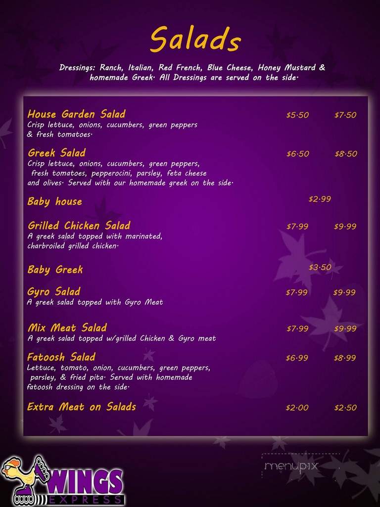 Wing Station - Toledo, OH menu_pic