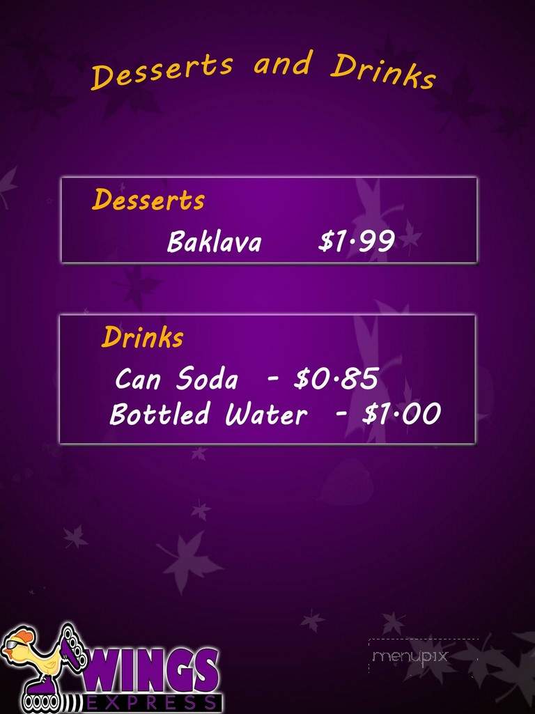 Wing Station - Toledo, OH menu_pic