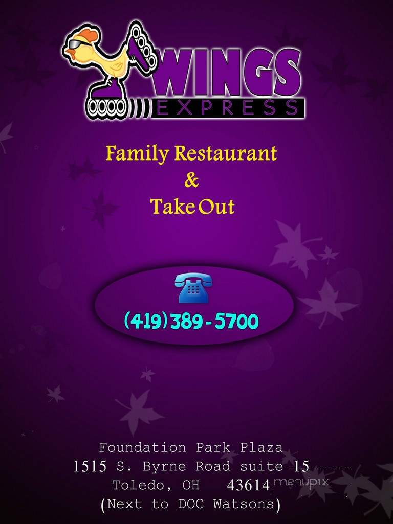 Wing Station - Toledo, OH menu_pic