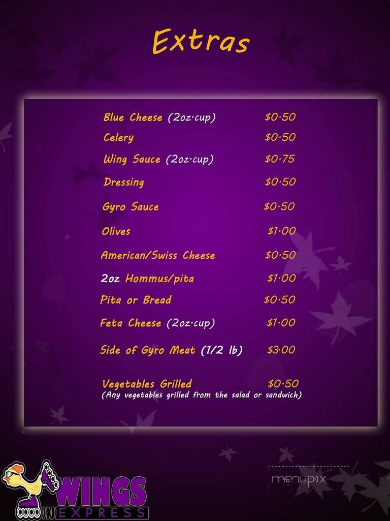 Wing Station - Toledo, OH menu_pic