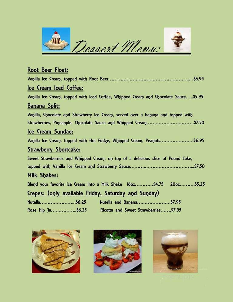 Savona Coffee House - Vancouver, WA menu_pic