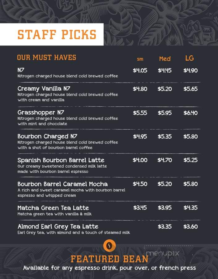 Espresso Royale - Urbana, IL menu_pic