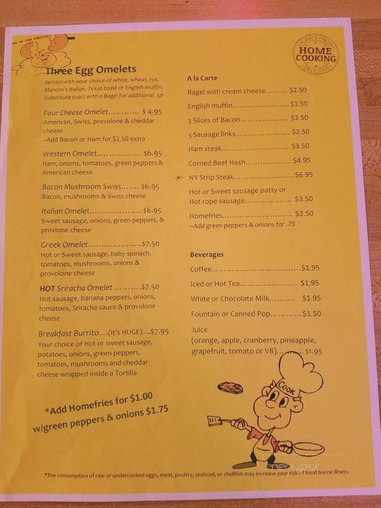 Lemonhead's Brightwood Grille - Bethel Park, PA menu_pic