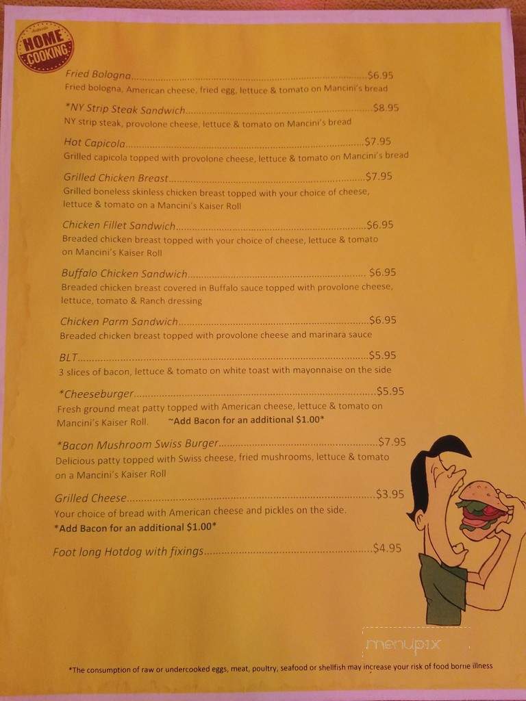 Lemonhead's Brightwood Grille - Bethel Park, PA menu_pic