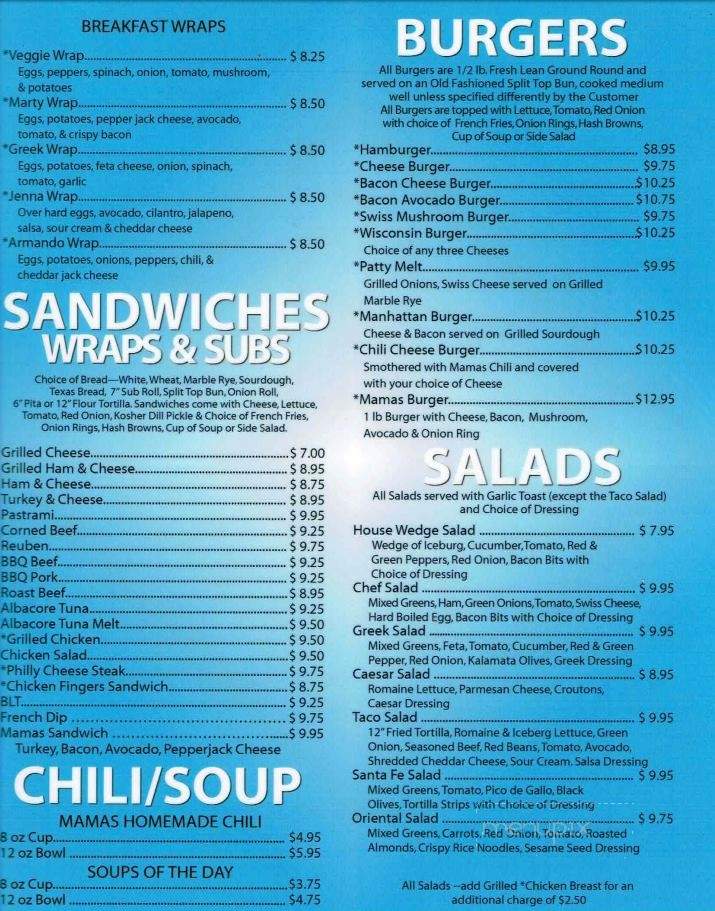 Mr. Mama's Breakfast & Lunch - Las Vegas, NV menu_pic