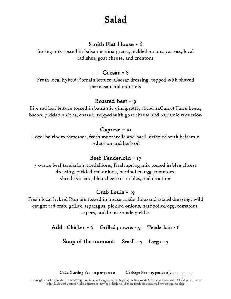 Smith Flat House Courtyard - Placerville, CA menu_pic