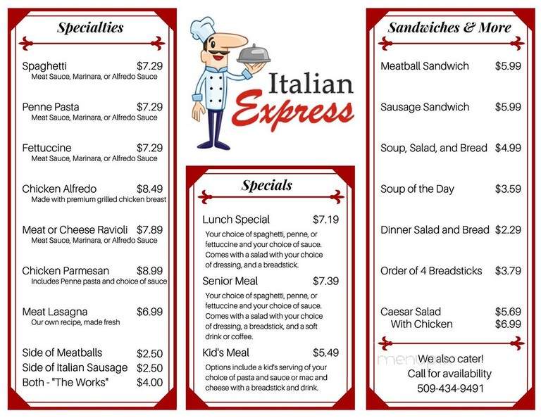 Senor Froggy - Spokane, WA menu_pic