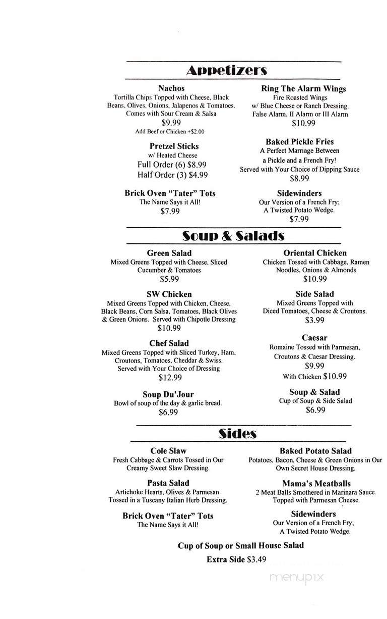 Sparks Firehouse Deli - Puyallup, WA menu_pic