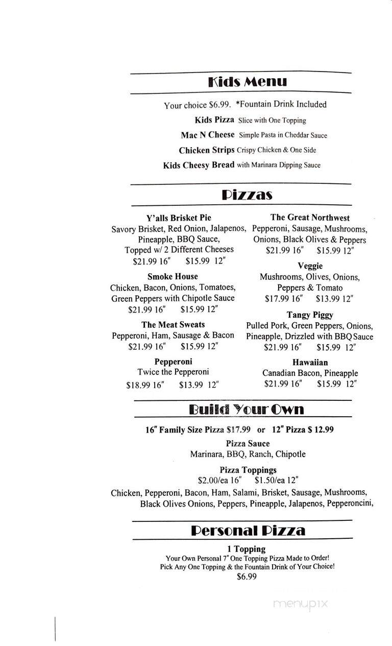 Sparks Firehouse Deli - Puyallup, WA menu_pic