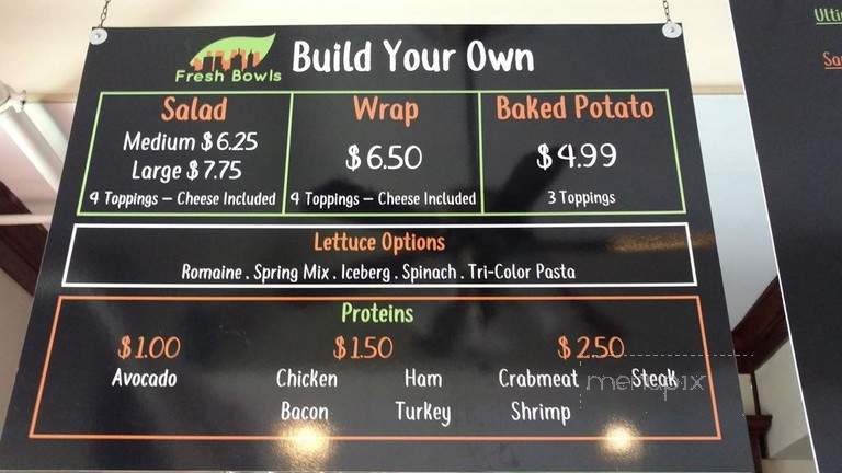Fresh Salads & Wraps - Baton Rouge, LA menu_pic