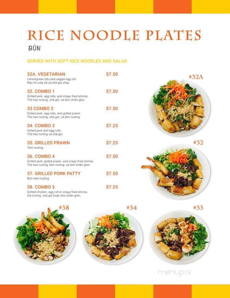 Pho Linh - Tacoma, WA menu_pic