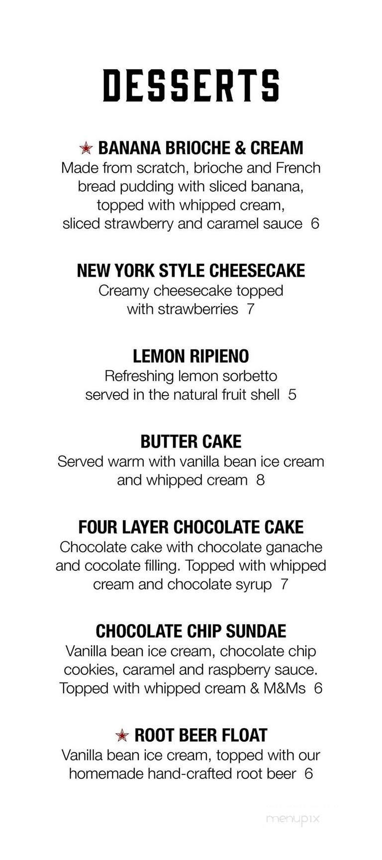 Newport Five Cocktail Lounge - Tustin, CA menu_pic