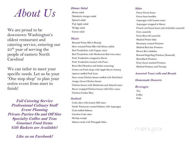 Meeting Place Catering - Washington, NC menu_pic