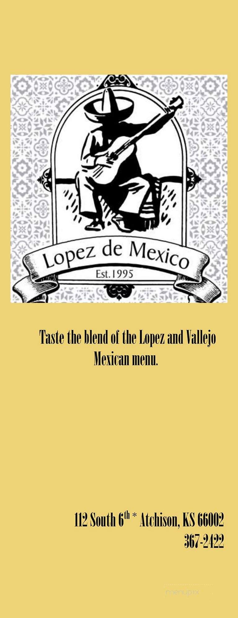 Lopez de Mexico - Atchison, KS menu_pic