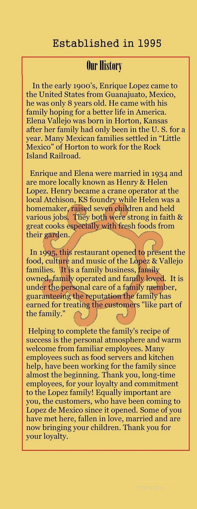 Lopez de Mexico - Atchison, KS menu_pic