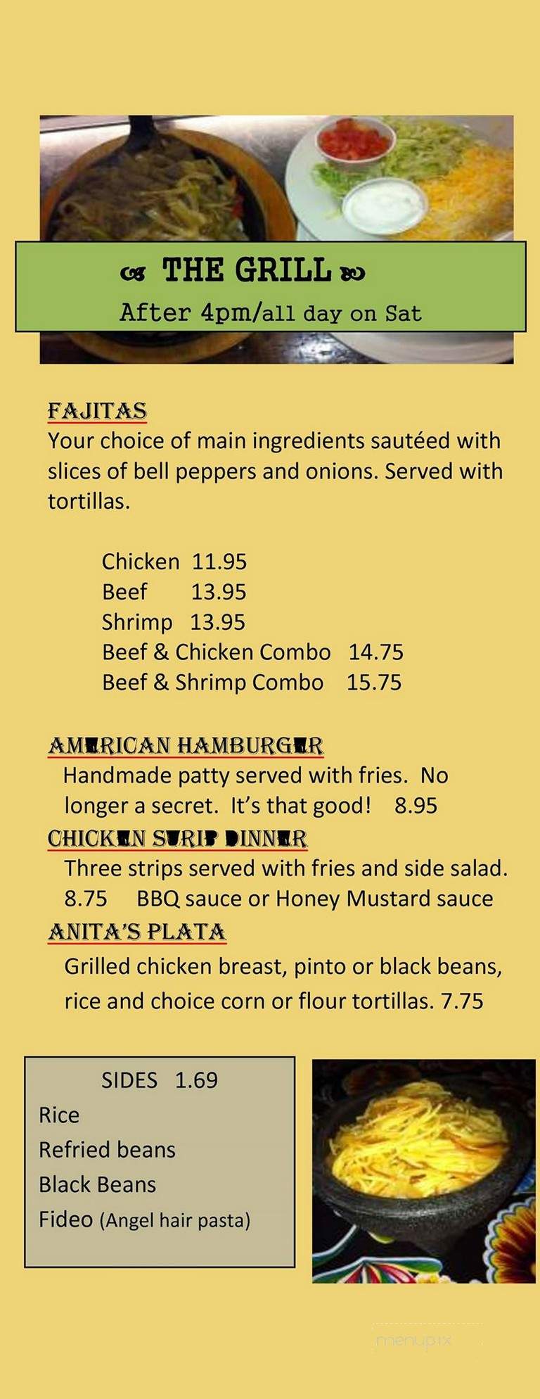 Lopez de Mexico - Atchison, KS menu_pic