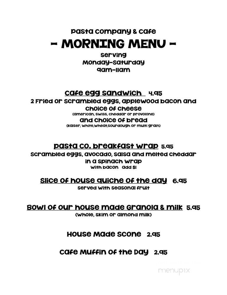 New England Pasta Company - Avon, CT menu_pic