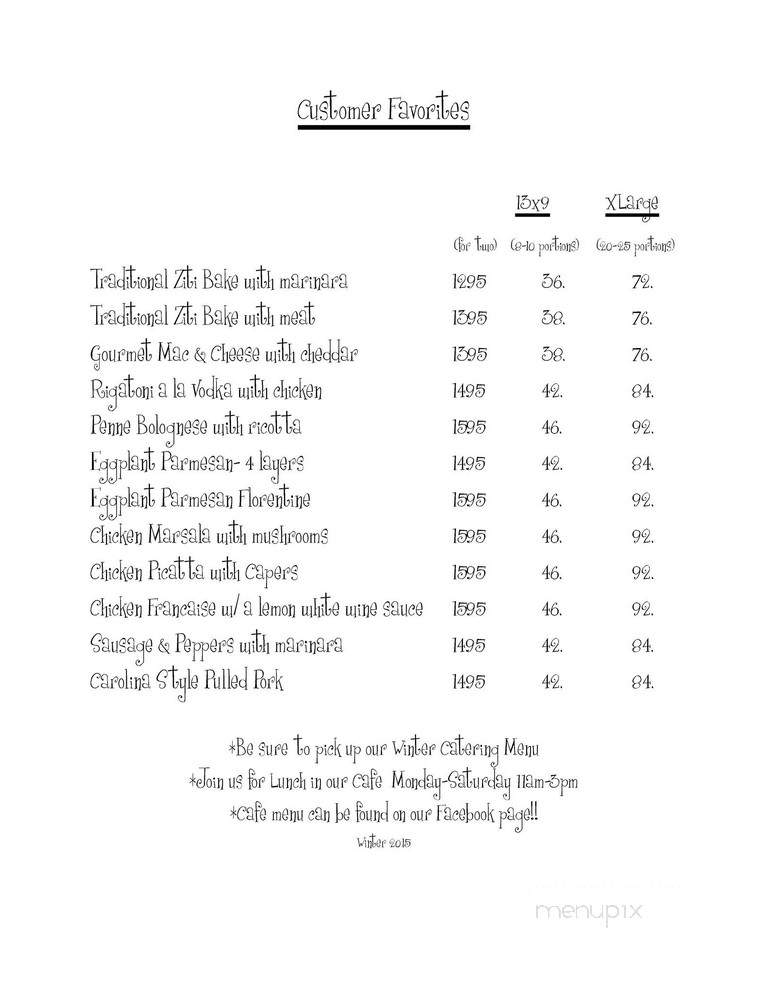 New England Pasta Company - Avon, CT menu_pic