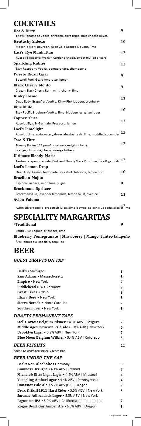 Laci's Tapas Bar - Syracuse, NY