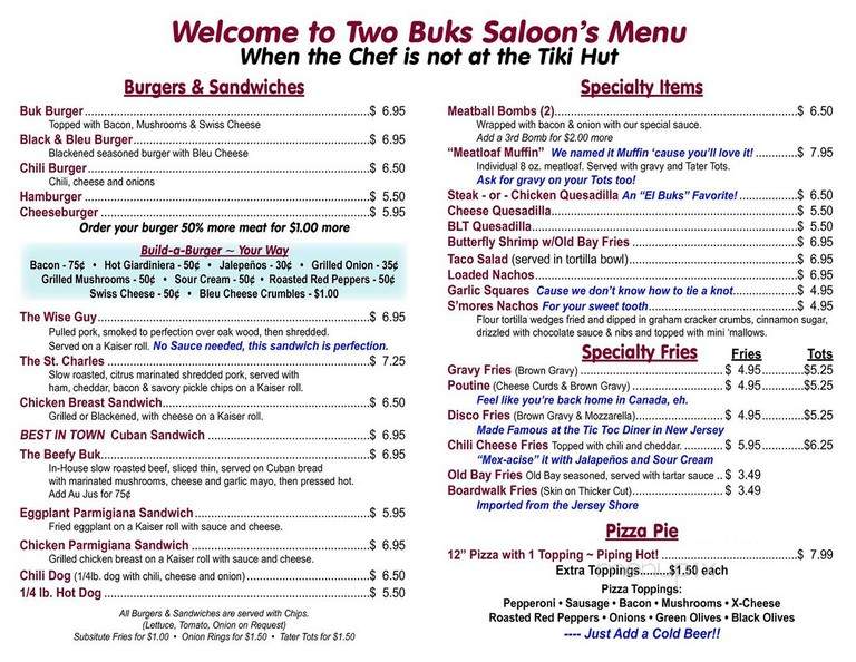Ten International - Clearwater, FL menu_pic