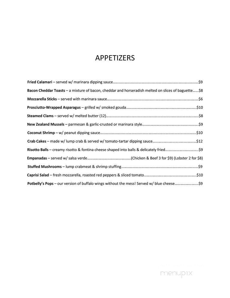 Pot Belly Deli - Sussex, NJ menu_pic